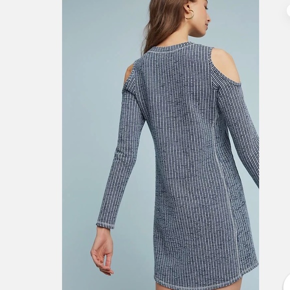 Anthropologie By Sol Angeles Textured Knit Open-Shoulder Dress - Picture 4 of 9
